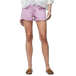 Frame Le Cut Off Denim Jean Shorts Womens 27 Purple Mid Rise Raw Hem LC00T Lilac